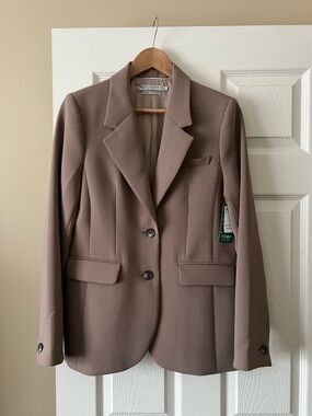 Aritzia Wilfred Mauve-Taupe Tailored Blazer